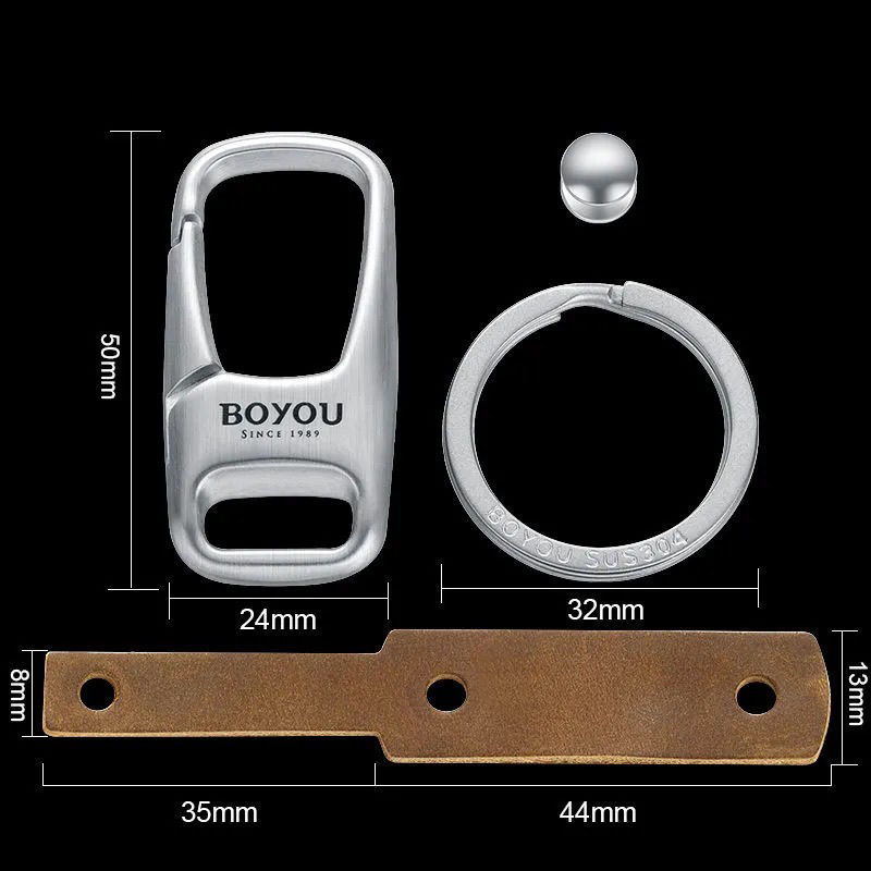 Keychain For Car Heavy Duty 316 Stainless Steel 3D Powdered Metal Process