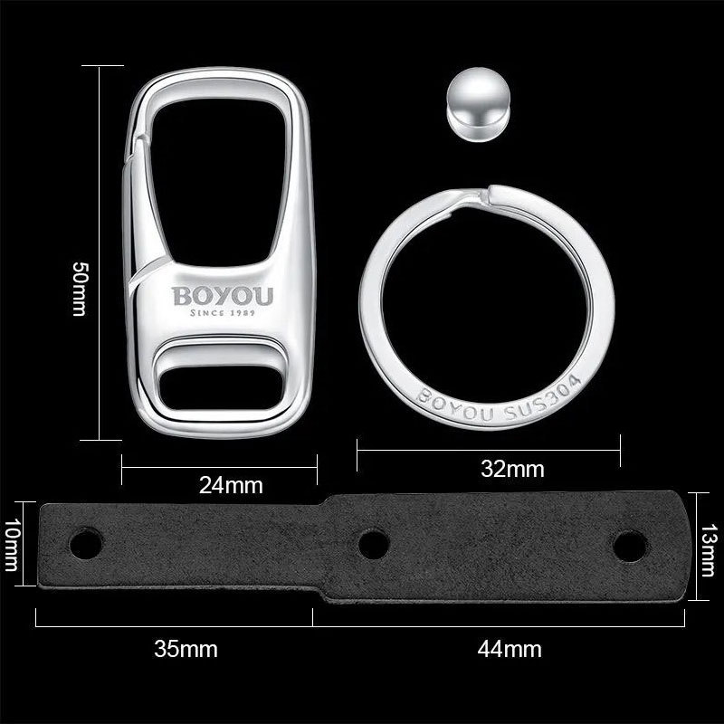 Keychain For Car Heavy Duty 316 Stainless Steel 3D Powdered Metal Process