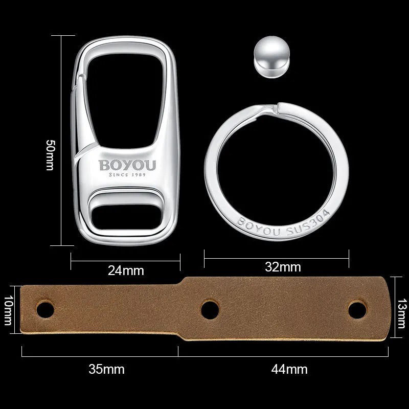 Keychain For Car Heavy Duty 316 Stainless Steel 3D Powdered Metal Process