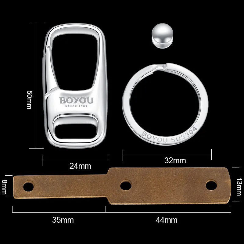 Keychain For Car Heavy Duty 316 Stainless Steel 3D Powdered Metal Process