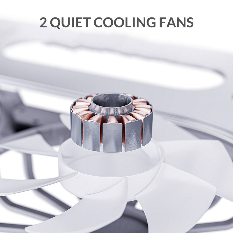 Laptop Stand With Cooling Fan Height Adjustable Up To 11" For All Laptops Under 17.3"