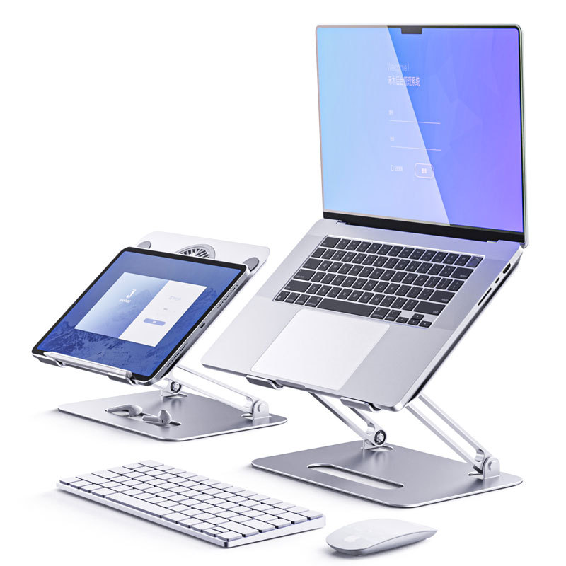 Laptop Stand With Cooling Fan Height Adjustable Up To 11" For All Laptops Under 17.3"