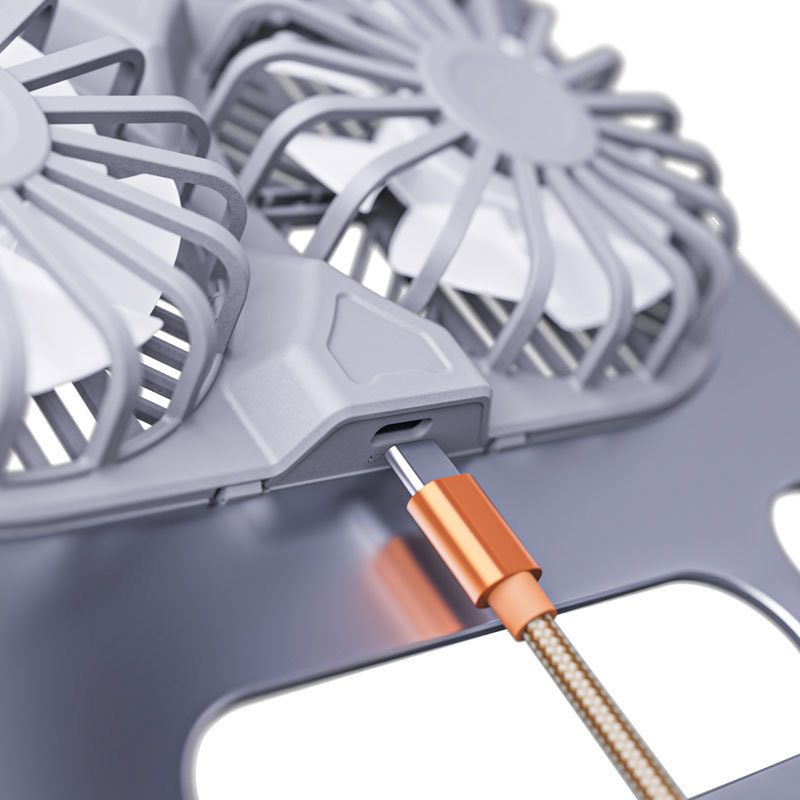 Laptop Stand With Cooling Fan Height Adjustable Up To 11" For All Laptops Under 17.3"