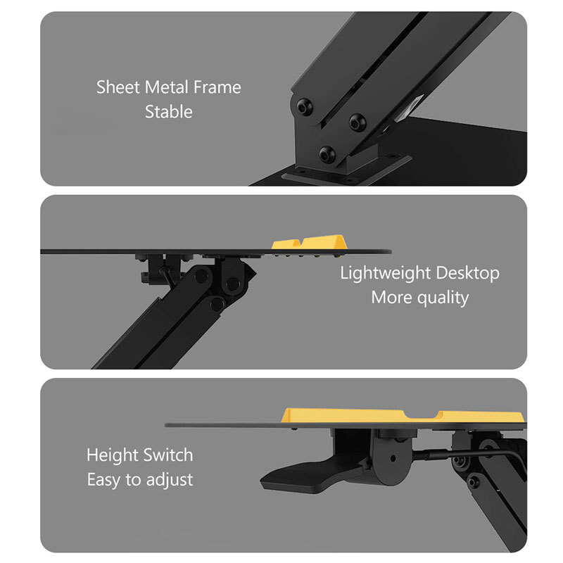 Air Pump Laptop Riser For Desk Heavy Duty Height Adjustable Up To 12 Inch