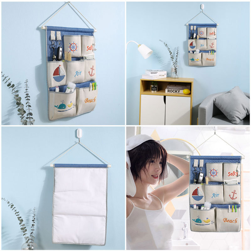 Hanging Storage Pockets Organizer Bags For Bedroom Bathroom Kitchen