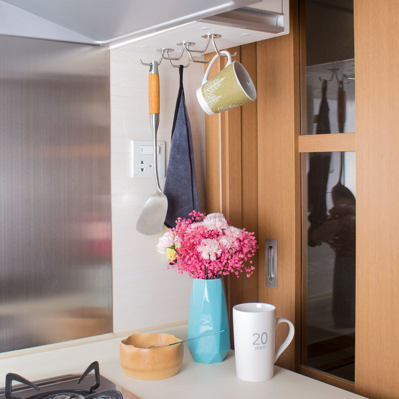 Mug Hooks Under Cabinet, Coffee Cup Organizer, Ceiling Storage Hanger For Office Cafe Bar Kitchen Utensils