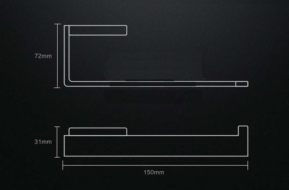 Toilet Paper Holder Wall Mounted FULL SUS304 Stainless Steel