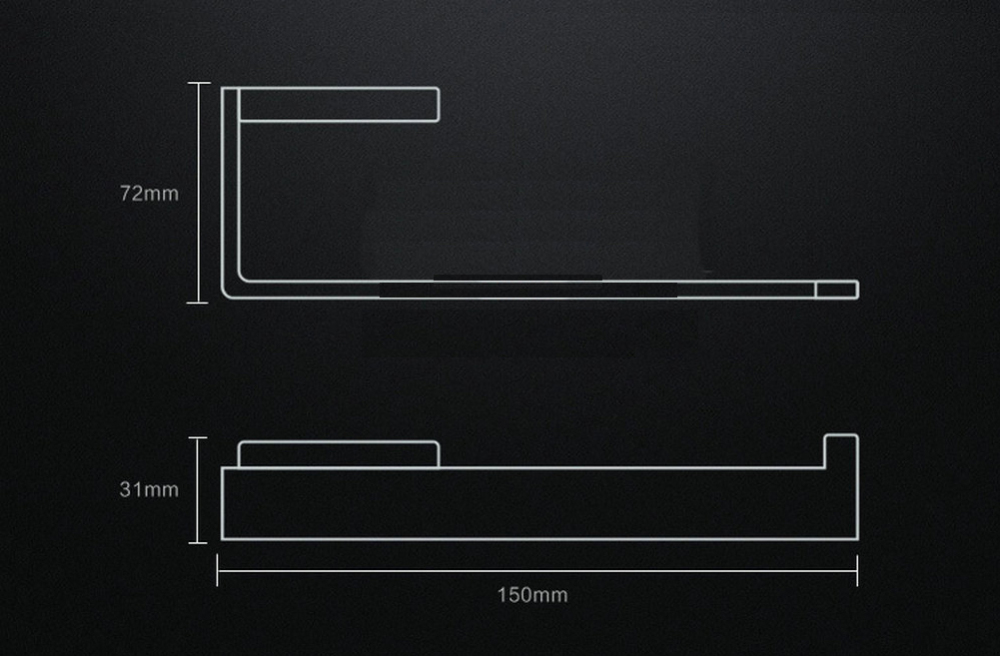 Toilet Paper Holder Wall Mounted FULL SUS304 Stainless Steel