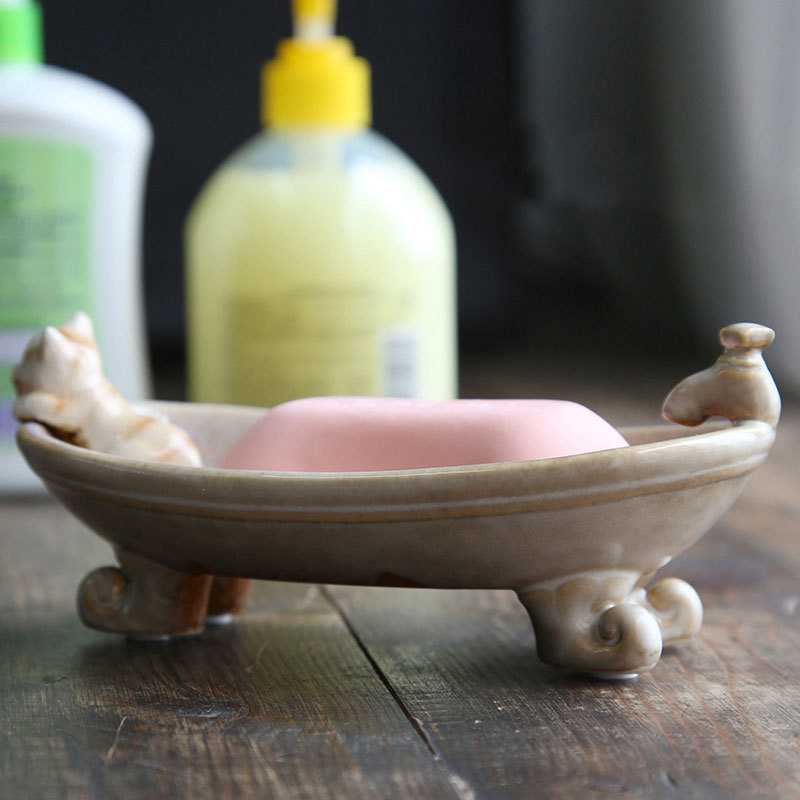 Soap Holder Ceramic Handmade Animal Series