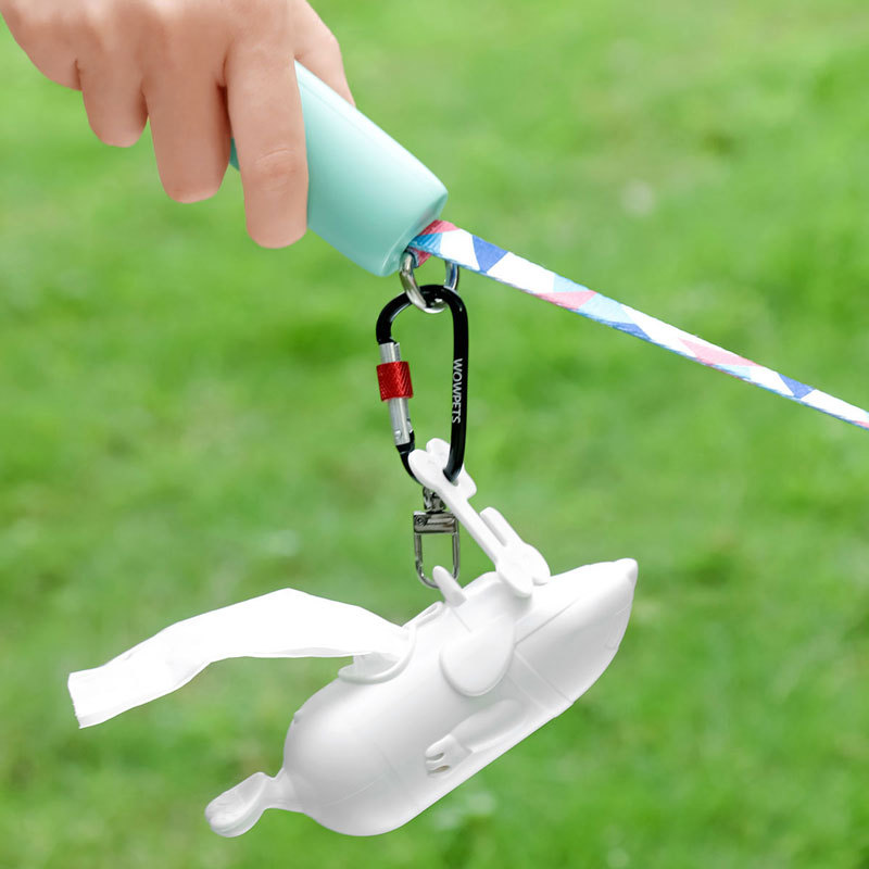 Poop Bag Holder Dispenser with Used Waste Bag Carrier