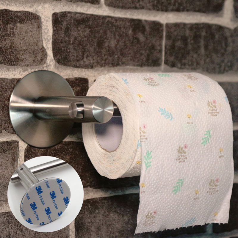 Adhesive Toilet Paper Holder SUS304 Stainless Steel