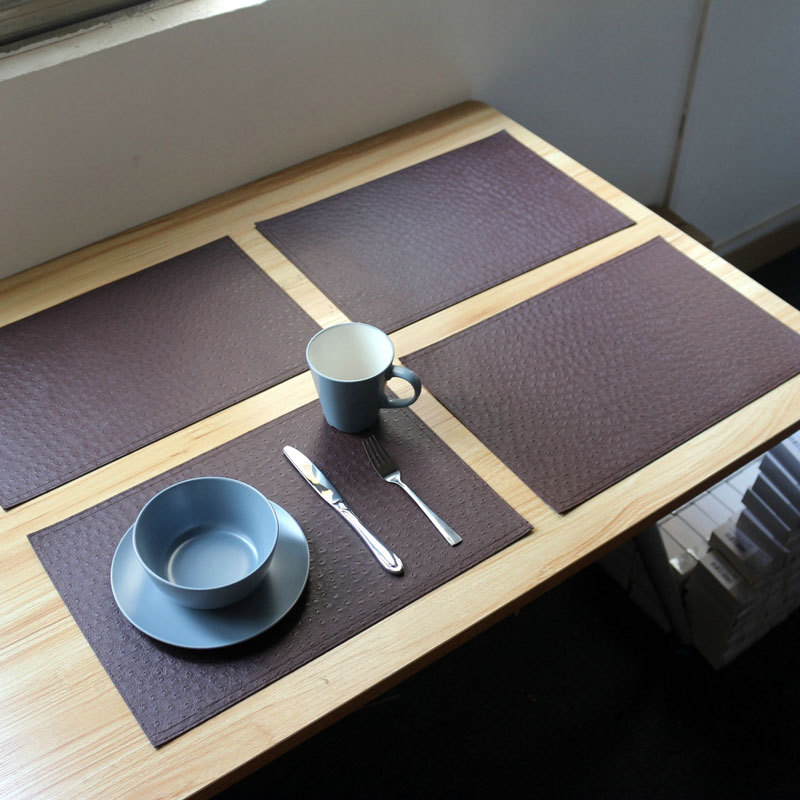 Faux Ostrich Leather Texture Placemats Set Of 4