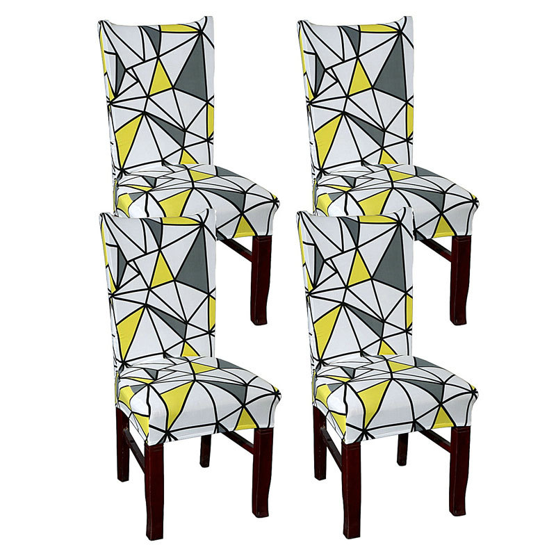Stretch Chair Protector Cover Set Of 4 Free Size