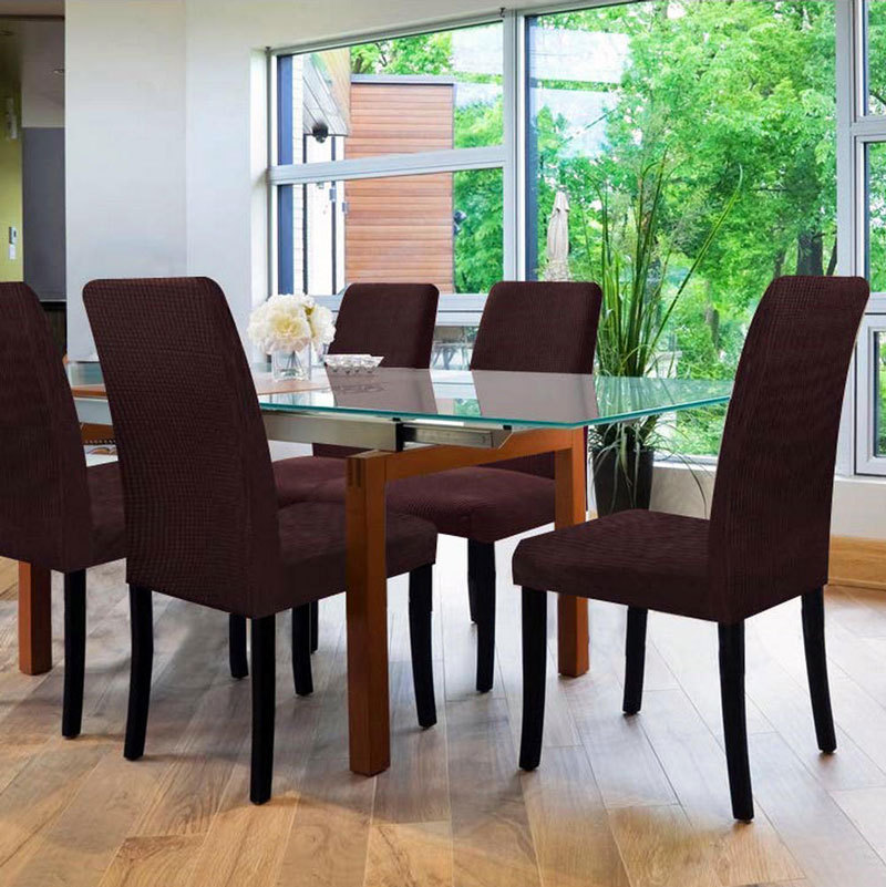 Dining Chair Cover Stretch Chair Protector Set Of 4 Free Size