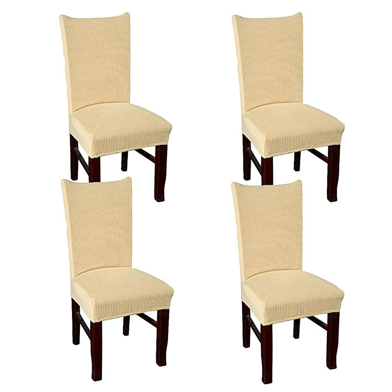 Dining Chair Cover Stretch Chair Protector Set Of 4 Free Size
