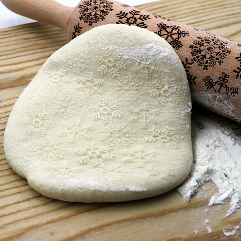 Non-stick Embossed Rolling Pins With Patterns