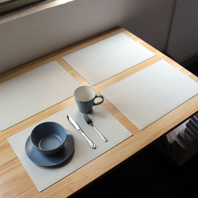 Faux Ostrich Leather Texture Placemats Set Of 4