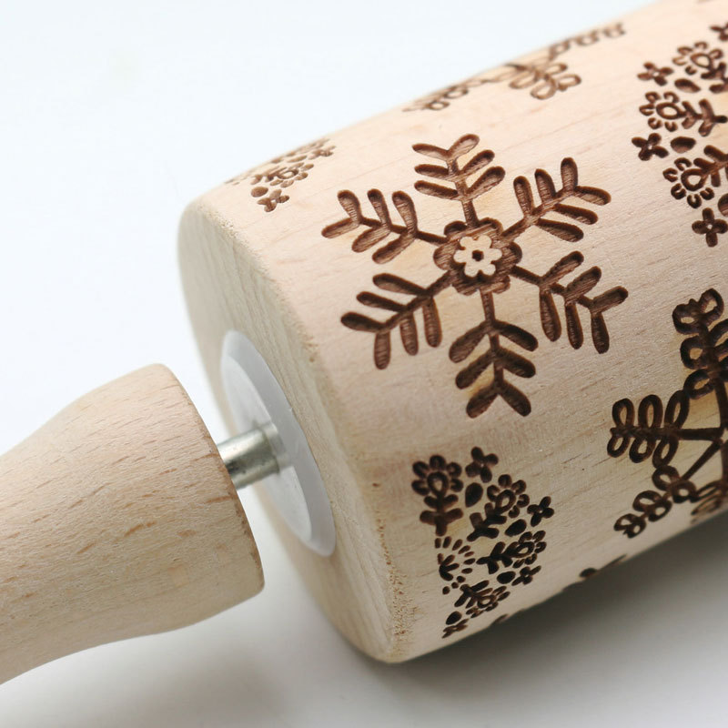 Non-stick Embossed Rolling Pins With Patterns