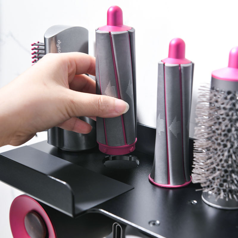 2 IN 1 Wall Mount Holder for Dyson Airwrap Styler and Supersonic Hair Dryer