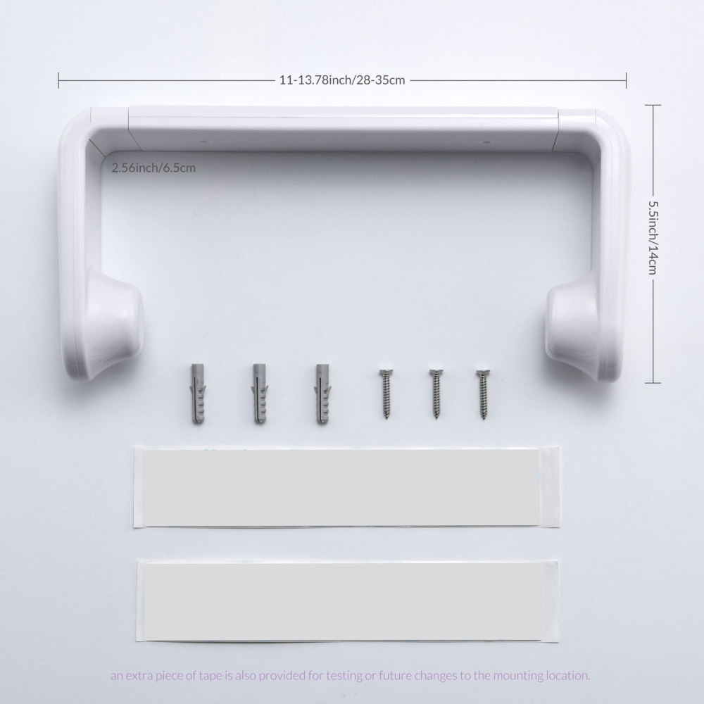 Paper Towel Holder, ONE HAND TEAR, Adaptive Tension Arm 24-31cm