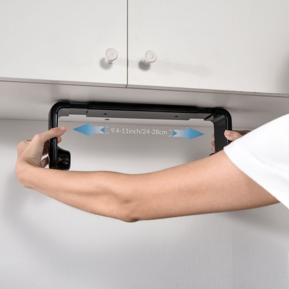 Paper Towel Holder, ONE HAND TEAR, Adaptive Tension Arm 24-28cm