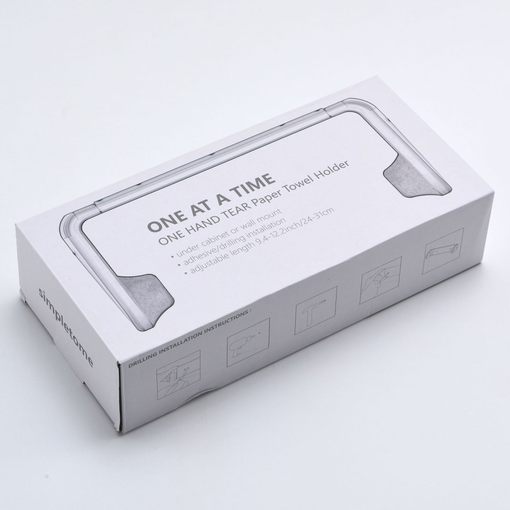 Paper Towel Holder, ONE HAND TEAR, Adaptive Tension Arm 24-31cm