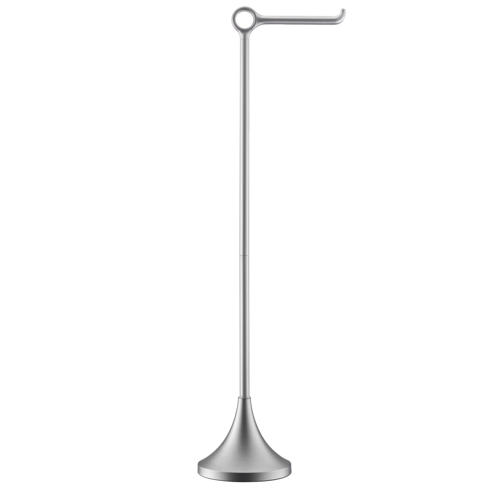 Toilet Paper Holder Free Standing, Stable Weighted Base, Modern Simple Streamlined Design