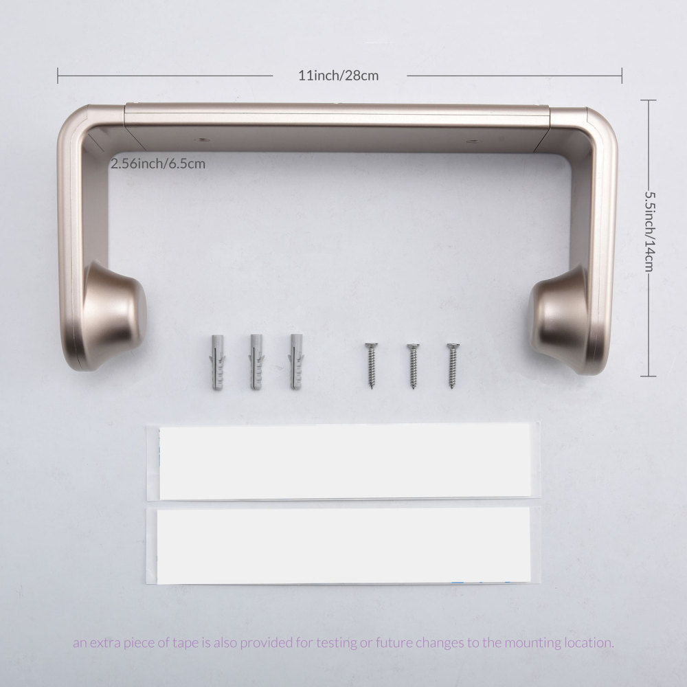 Paper Towel Holder, ONE HAND TEAR, Adaptive Tension Arm 24-28cm