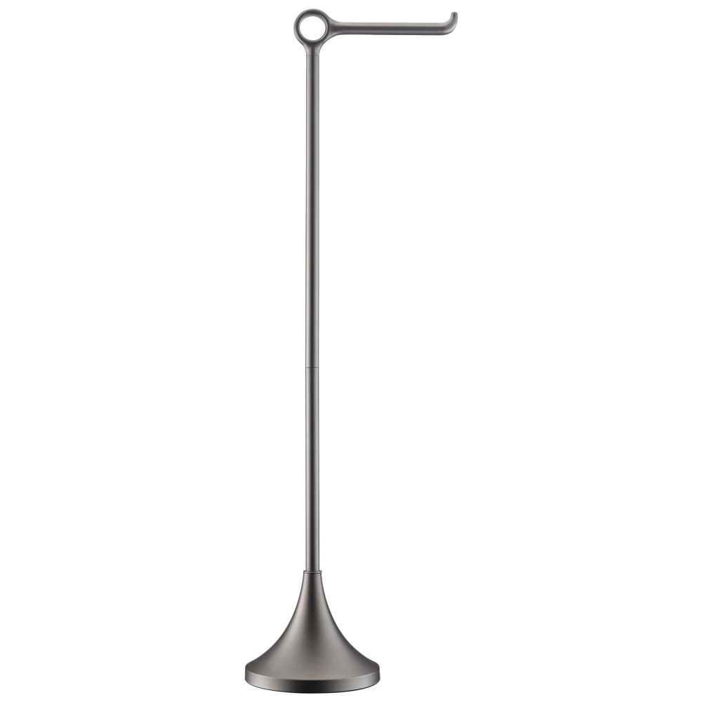 Toilet Paper Holder Free Standing, Stable Weighted Base, Modern Simple Streamlined Design