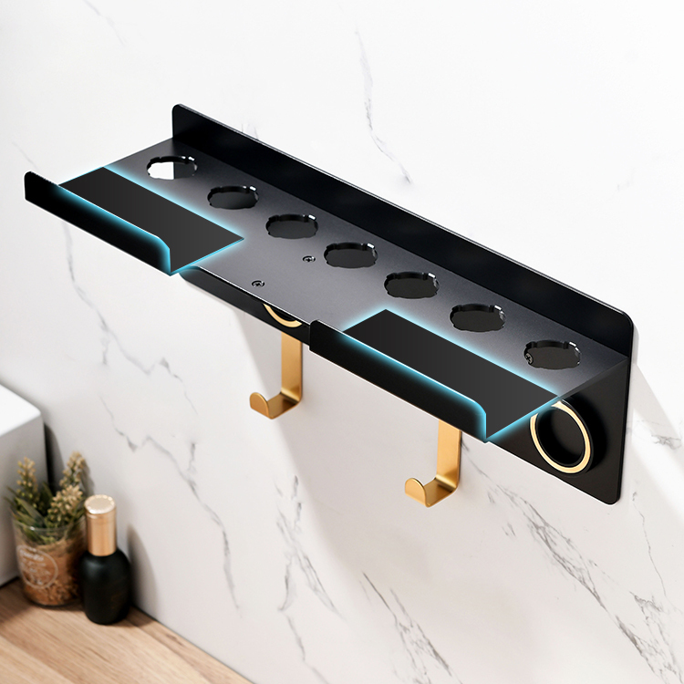 2 IN 1 Wall Mount Holder for Dyson Airwrap Styler and Supersonic Hair Dryer