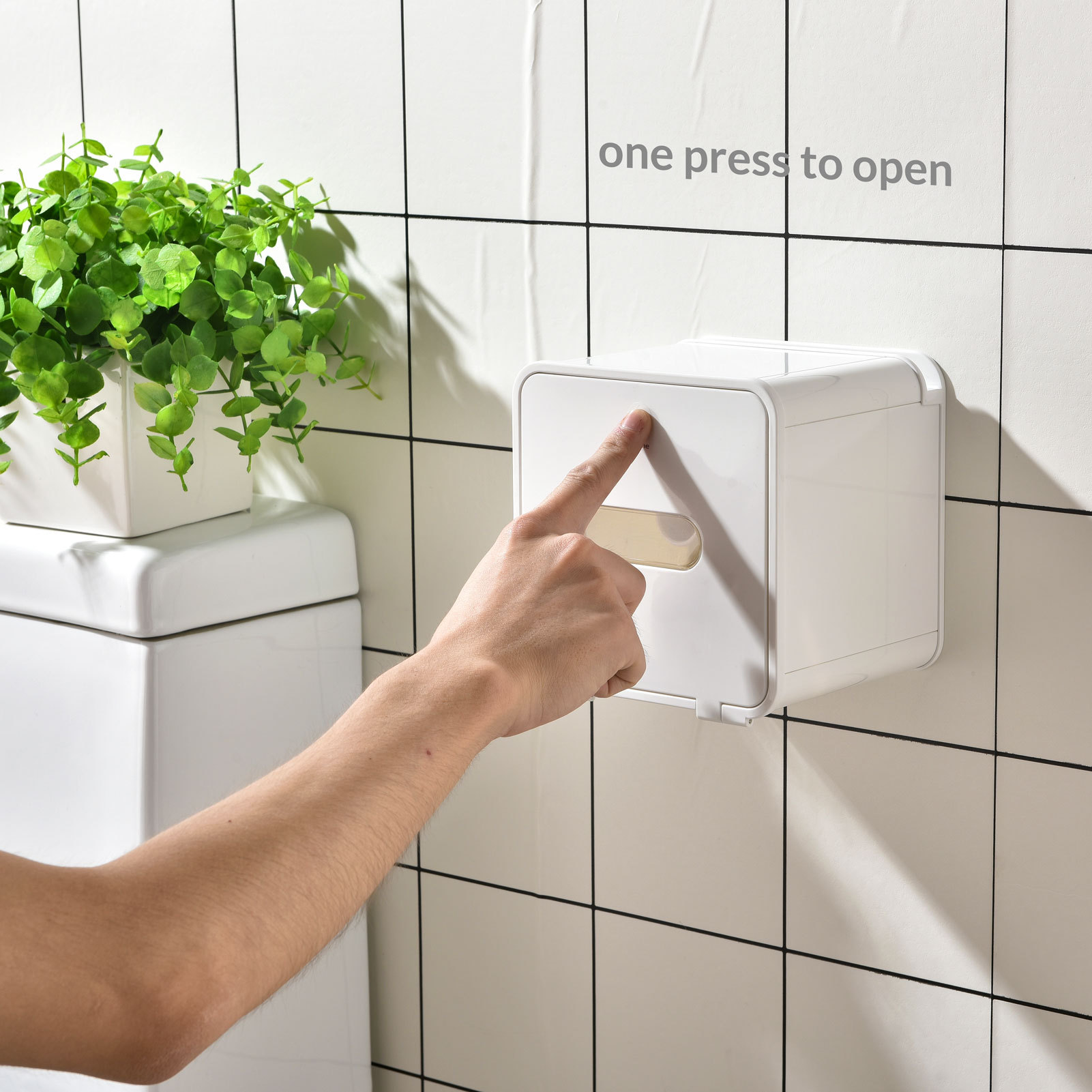 simpletome Toilet Paper Holder Wall Mount With Shelf