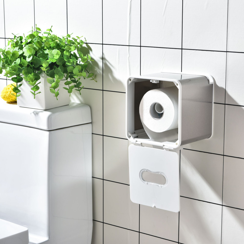 simpletome Toilet Paper Holder Wall Mount With Shelf