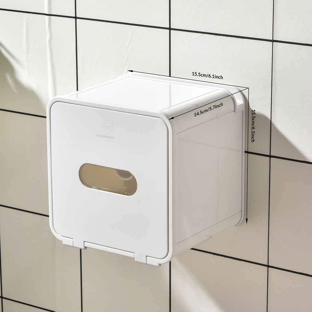 simpletome Toilet Paper Holder Wall Mount With Shelf