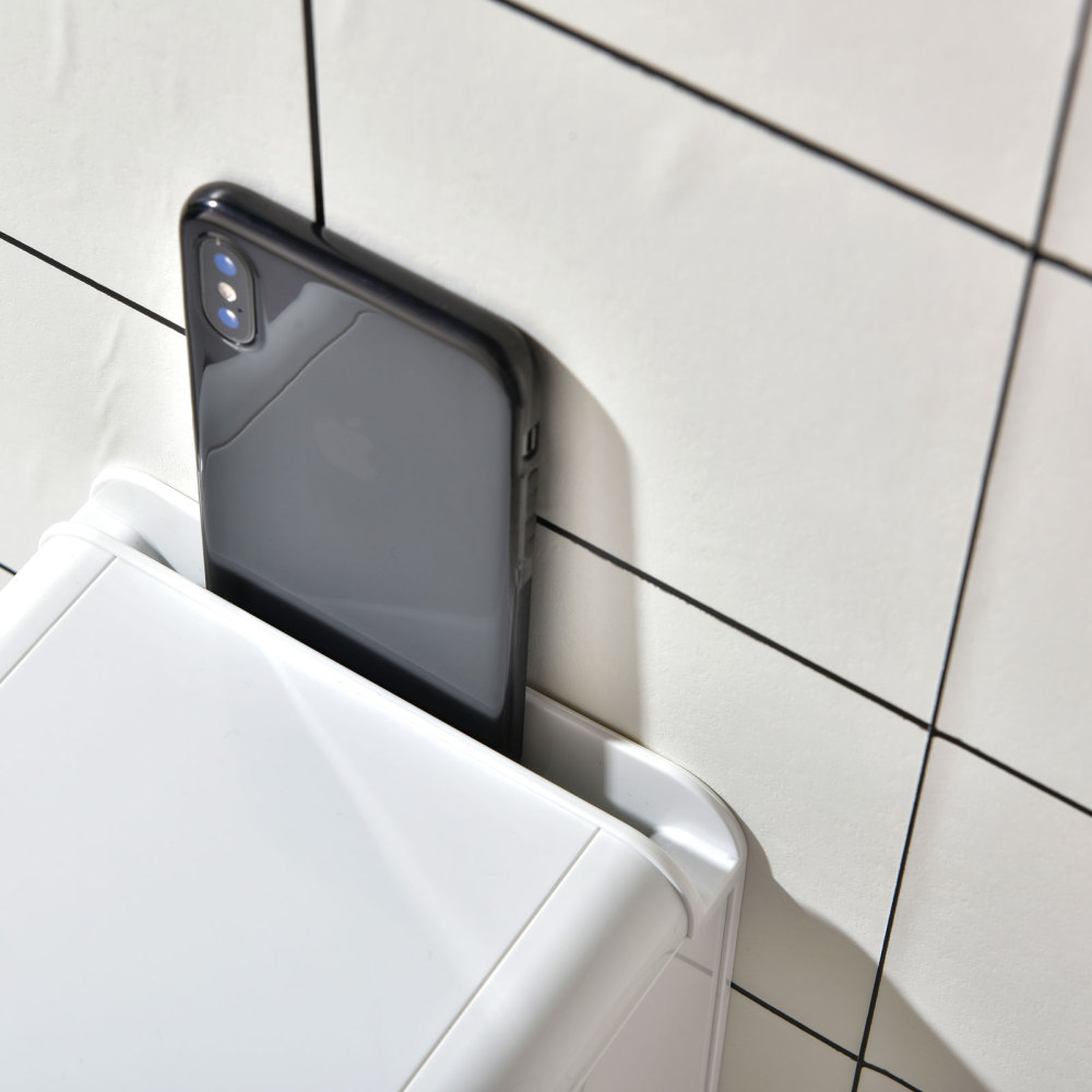 simpletome Toilet Paper Holder Wall Mount With Shelf