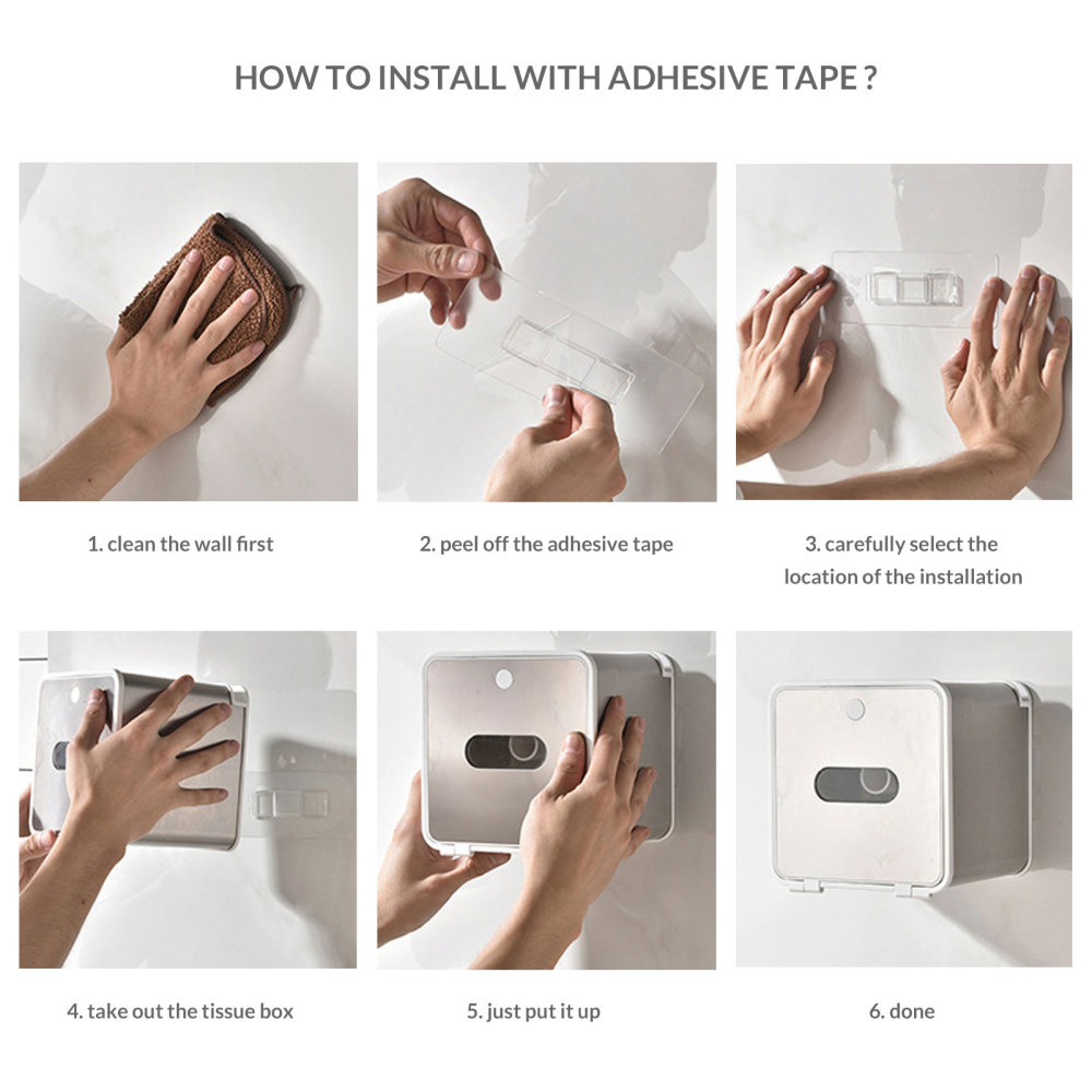 simpletome Toilet Paper Holder Wall Mount With Shelf