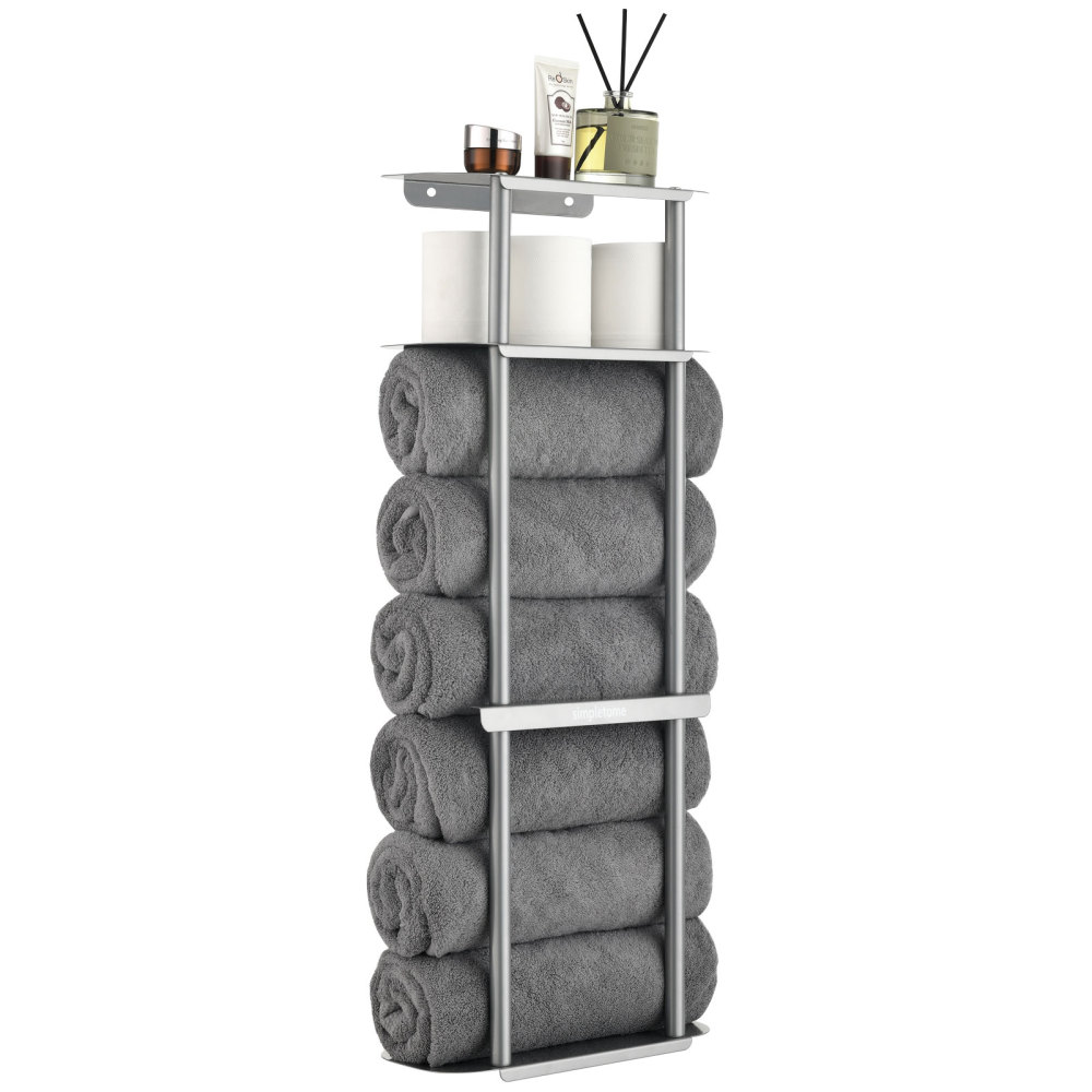 Bath Towel Organizer Storage Rack for Bathroom