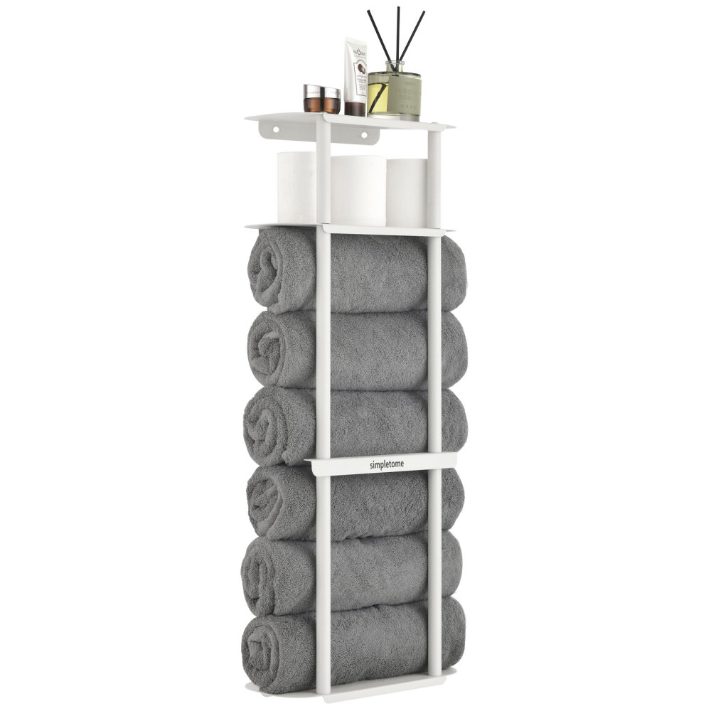 Bath Towel Organizer Storage Rack for Bathroom