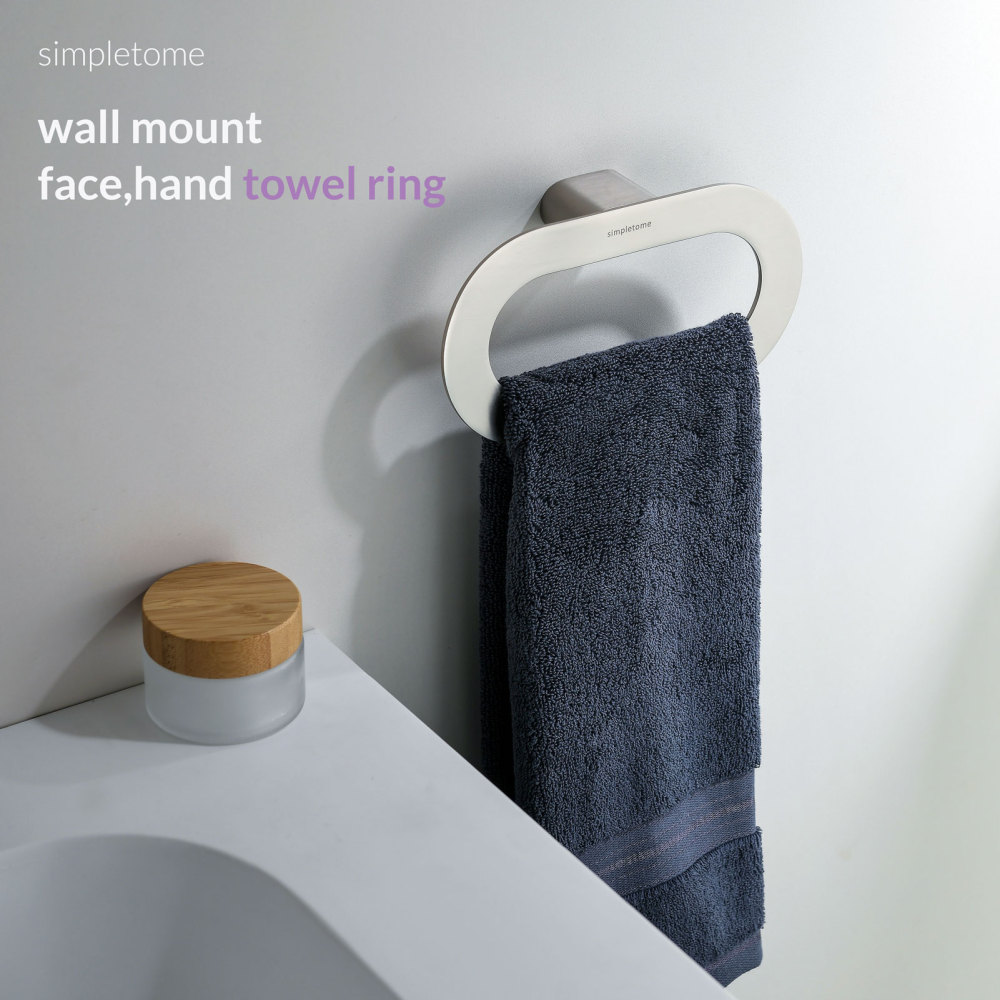 simpletome Hand Towel Ring for Bathroom Wall Mount