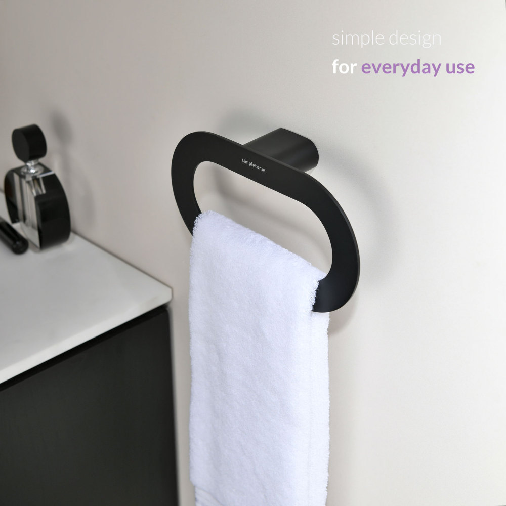 simpletome Hand Towel Ring for Bathroom Wall Mount Never Rust