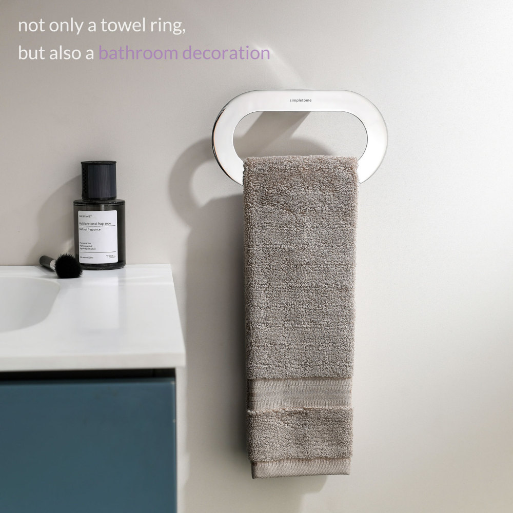 simpletome Hand Towel Ring for Bathroom Wall Mount Never Rust