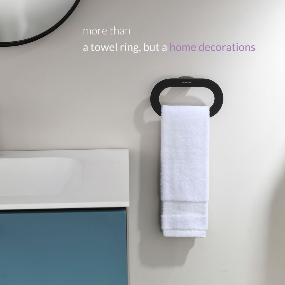 simpletome Hand Towel Ring for Bathroom Wall Mount Never Rust