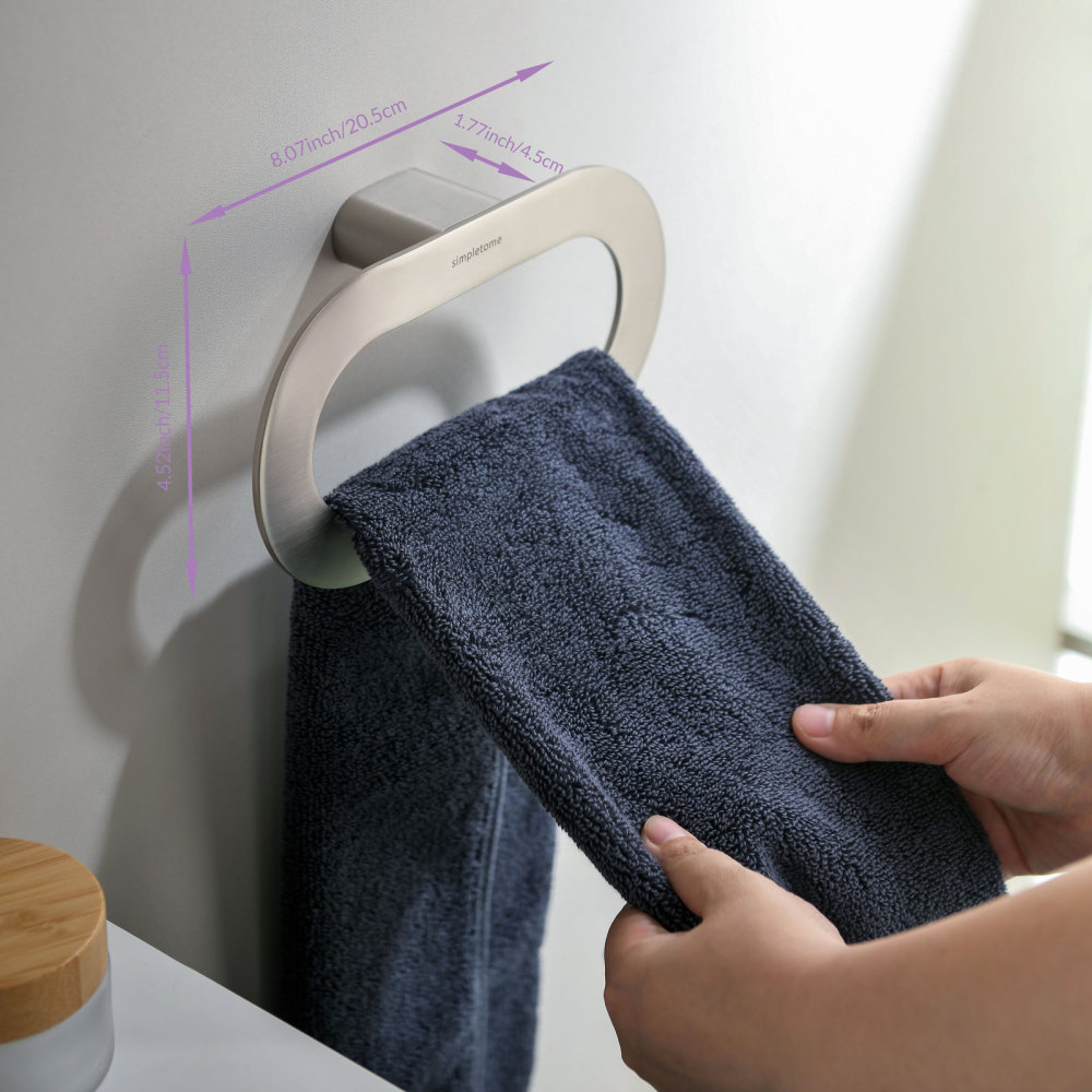 simpletome Hand Towel Ring for Bathroom Wall Mount