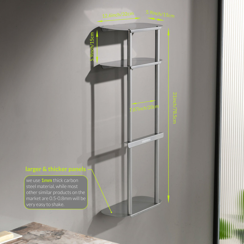 Bath Towel Organizer Storage Rack for Bathroom