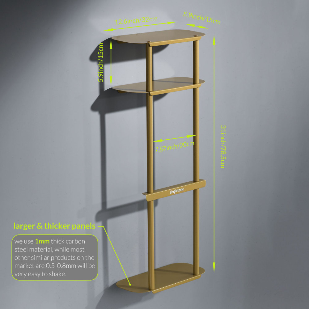 Bath Towel Organizer Storage Rack for Bathroom