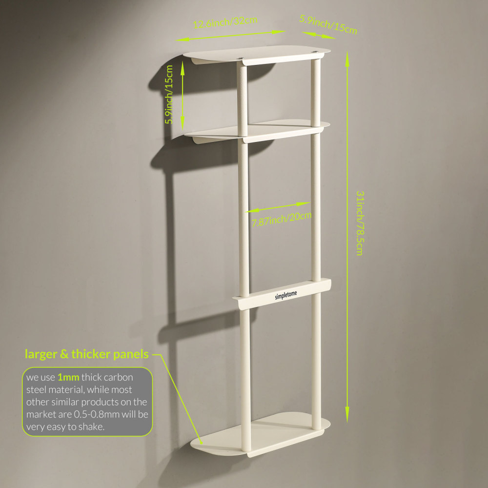 Bath Towel Organizer Storage Rack for Bathroom