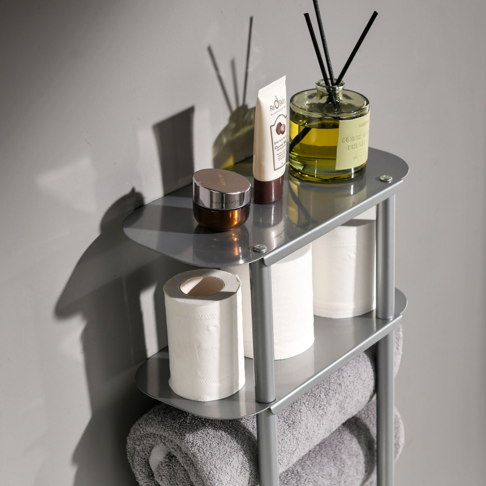 Bath Towel Organizer Storage Rack for Bathroom