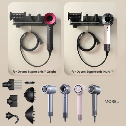 Magnetic Hair Dryer Holder Wall Mount for Most High Speed Blow Dryer