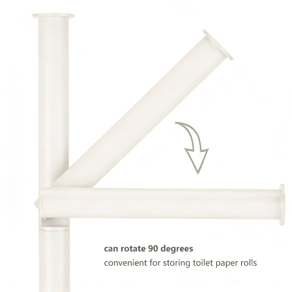 Toilet Paper Holder Stand with Storage