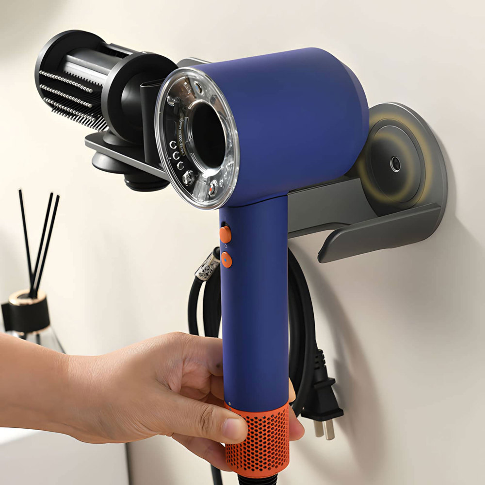 Magnetic Hair Dryer Holder Wall Mount for Most High Speed Blow Dryer