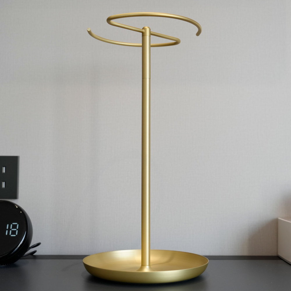 Towel Holder Stand Countertop with Storage Tray